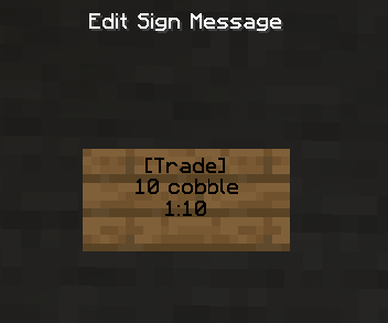 Example of a correctly formated buy sign in the in-game sign editor